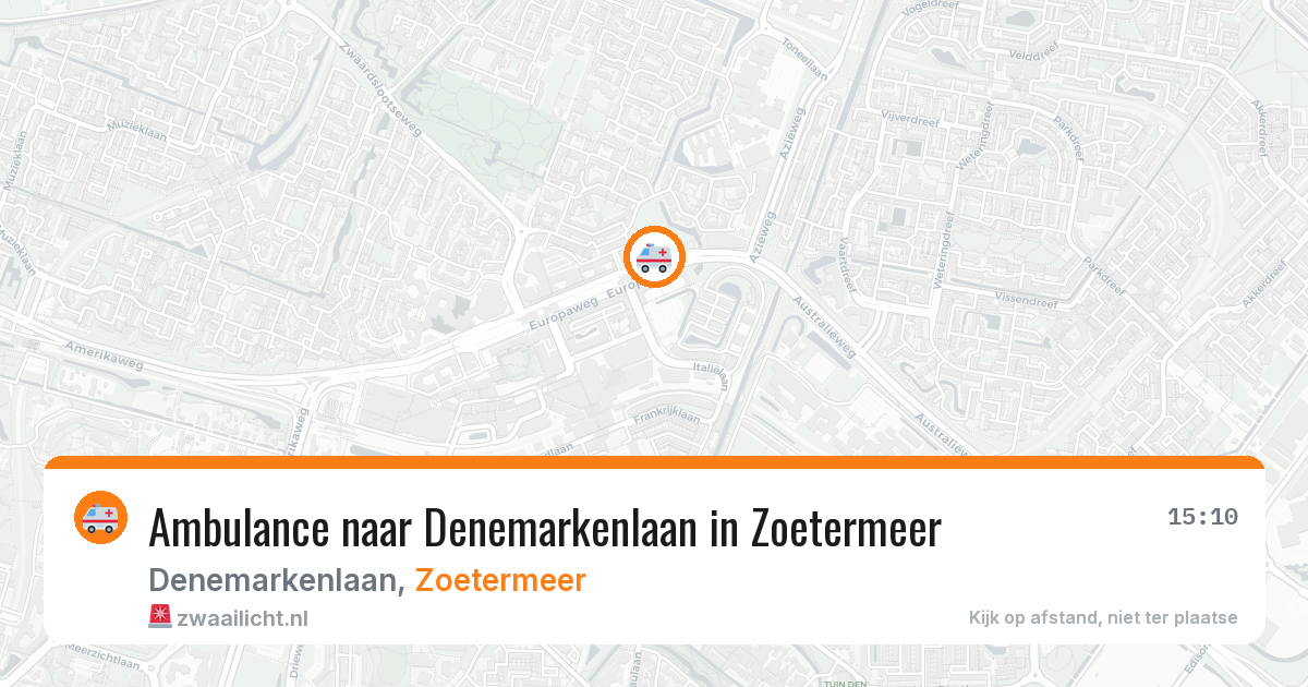 Ambulance naar Denemarkenlaan in Zoetermeer — 2 jul 2026