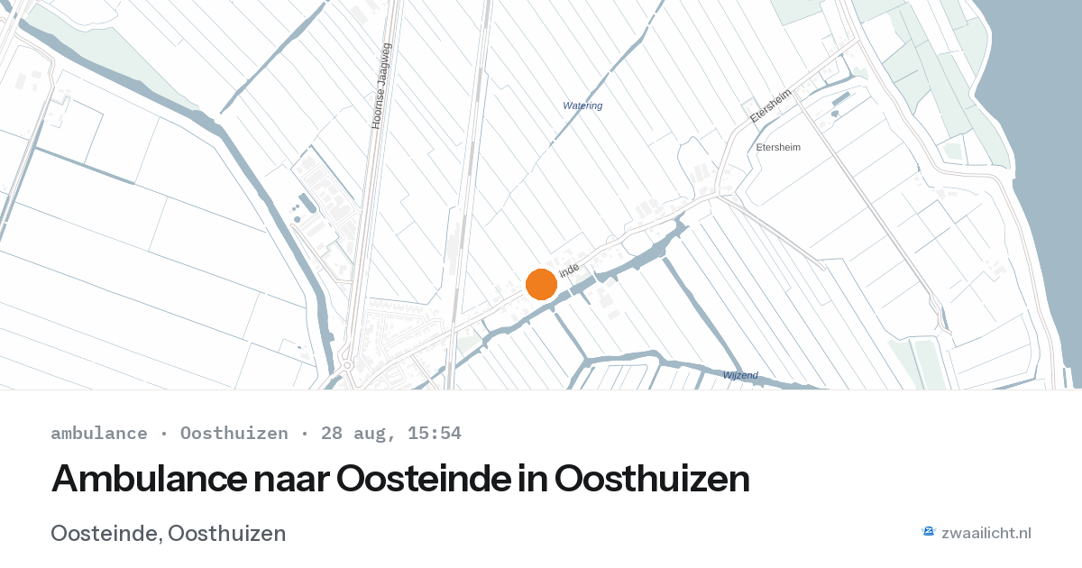 Ambulance naar Oosteinde in Oosthuizen — 28 aug 2026