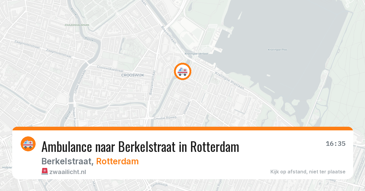 Ambulance naar Berkelstraat in Rotterdam — 26 mei 2026