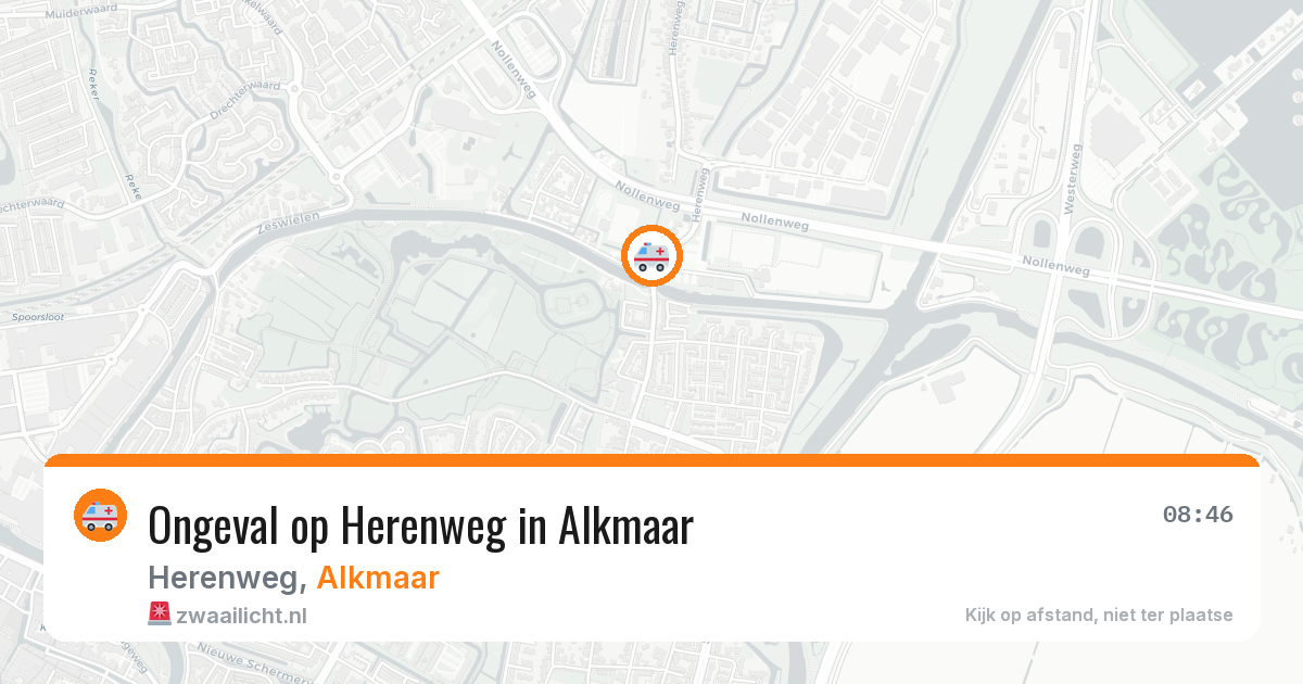 Ongeval op Herenweg in Alkmaar — 15 apr 2026