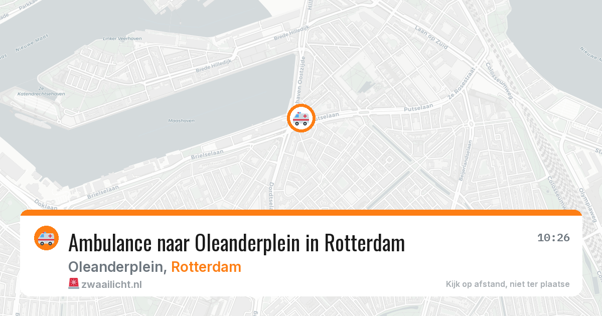 Ambulance naar Oleanderplein in Rotterdam — 1 apr 2026