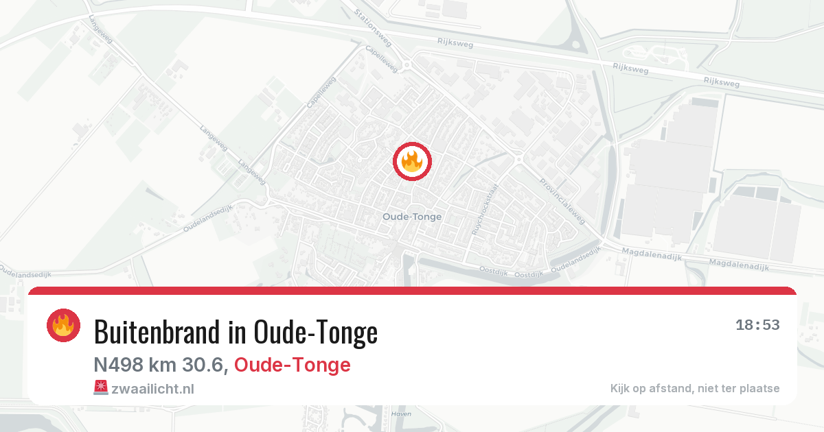 Buitenbrand in Oude-Tonge — 6 aug 2026