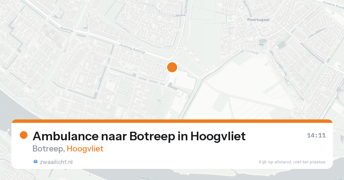 Ambulance naar Botreep in Hoogvliet — 30 jan 2026