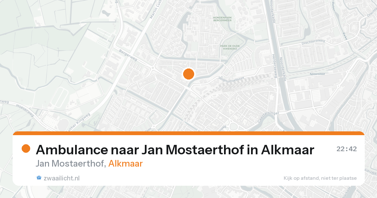 Ambulance naar Jan Mostaerthof in Alkmaar — 29 mei 2026