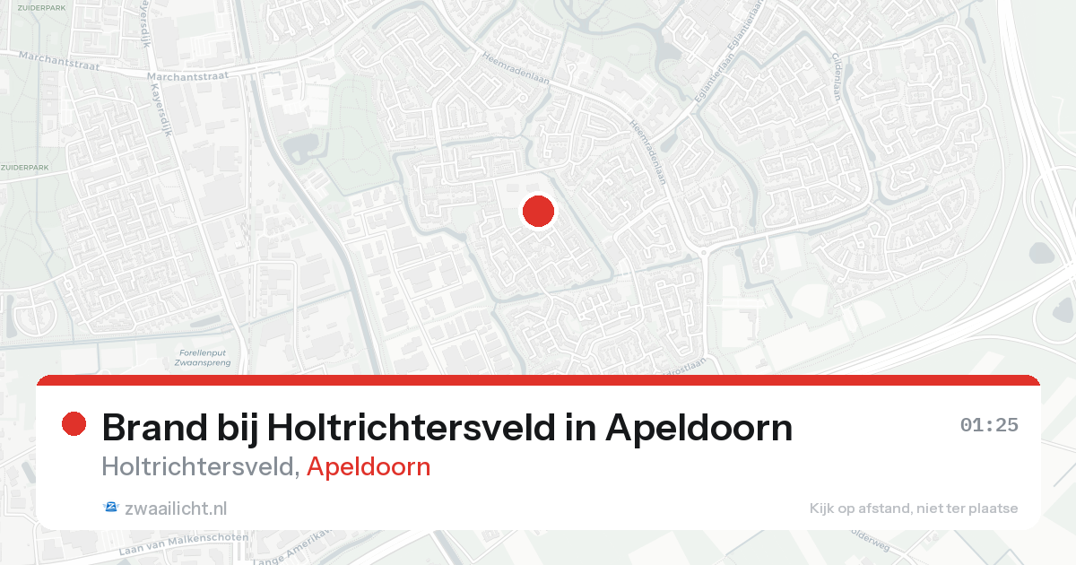 Brand bij Holtrichtersveld in Apeldoorn — 19 aug 2026
