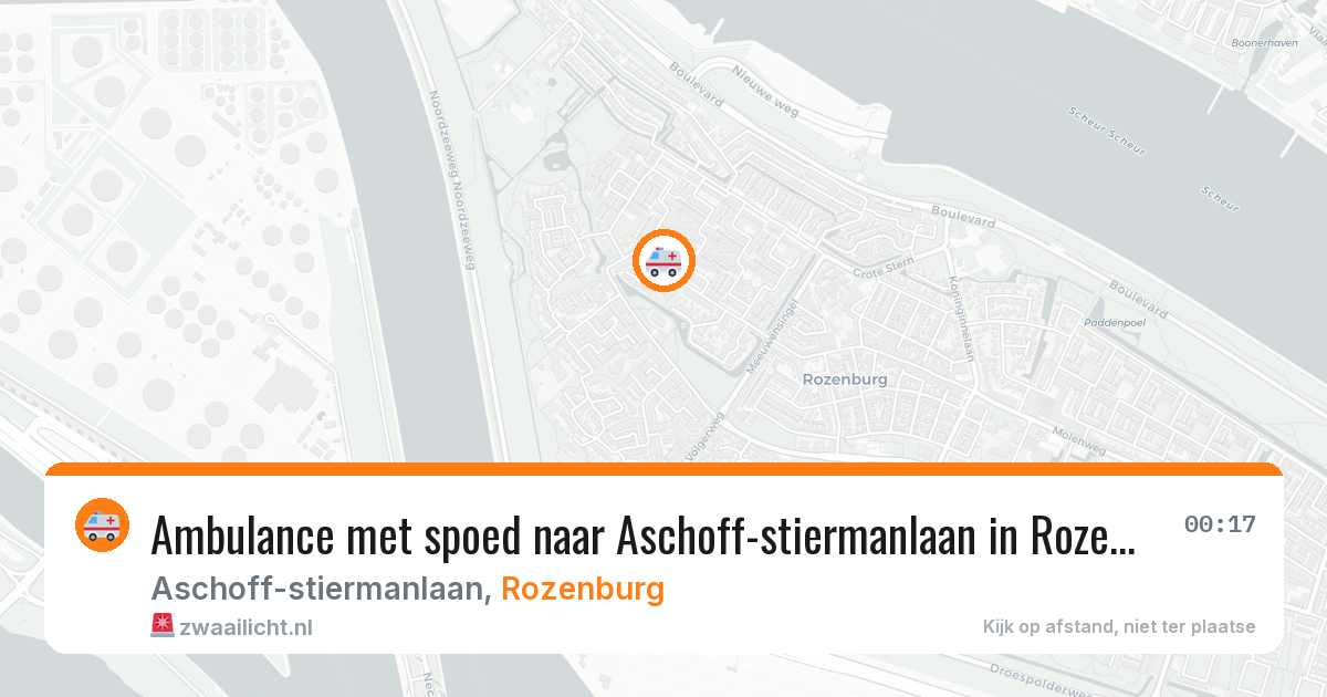 Ambulance met spoed naar Aschoff-stiermanlaan in Rozenburg — 11 jun 2026