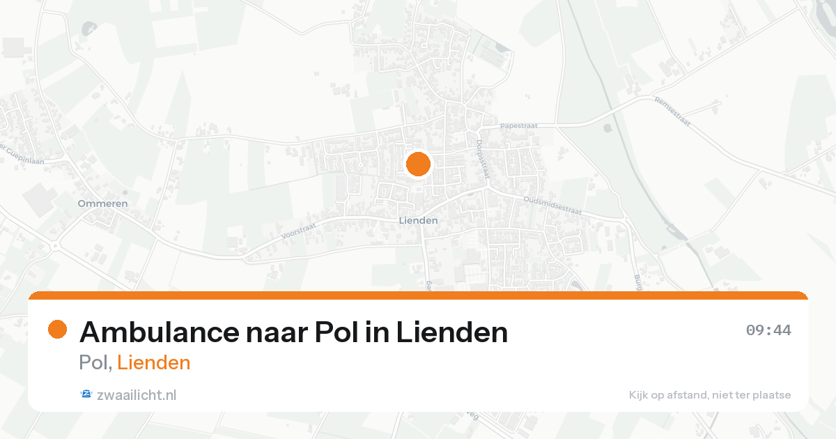 Ambulance naar Pol in Lienden — 30 jun 2026