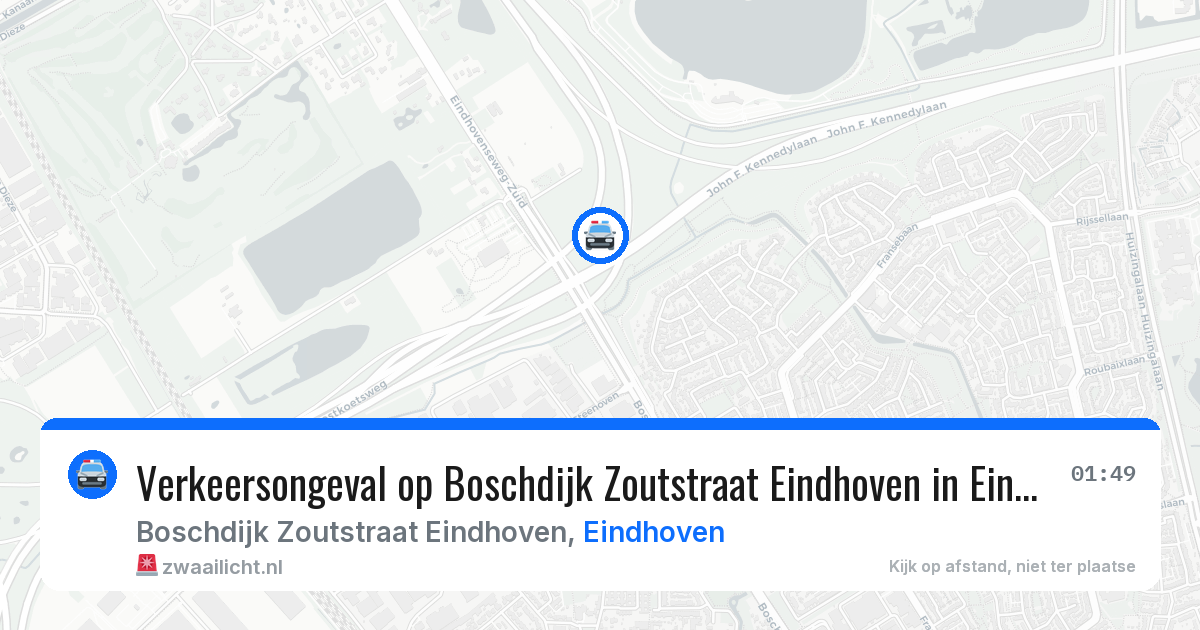 Verkeersongeval op Boschdijk Zoutstraat Eindhoven in Eindhoven — 28 jan 2026