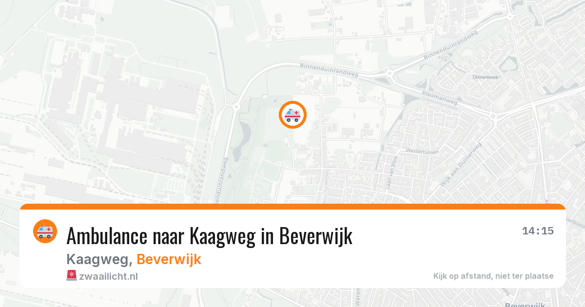 Ambulance naar Kaagweg in Beverwijk — 23 jun 2026