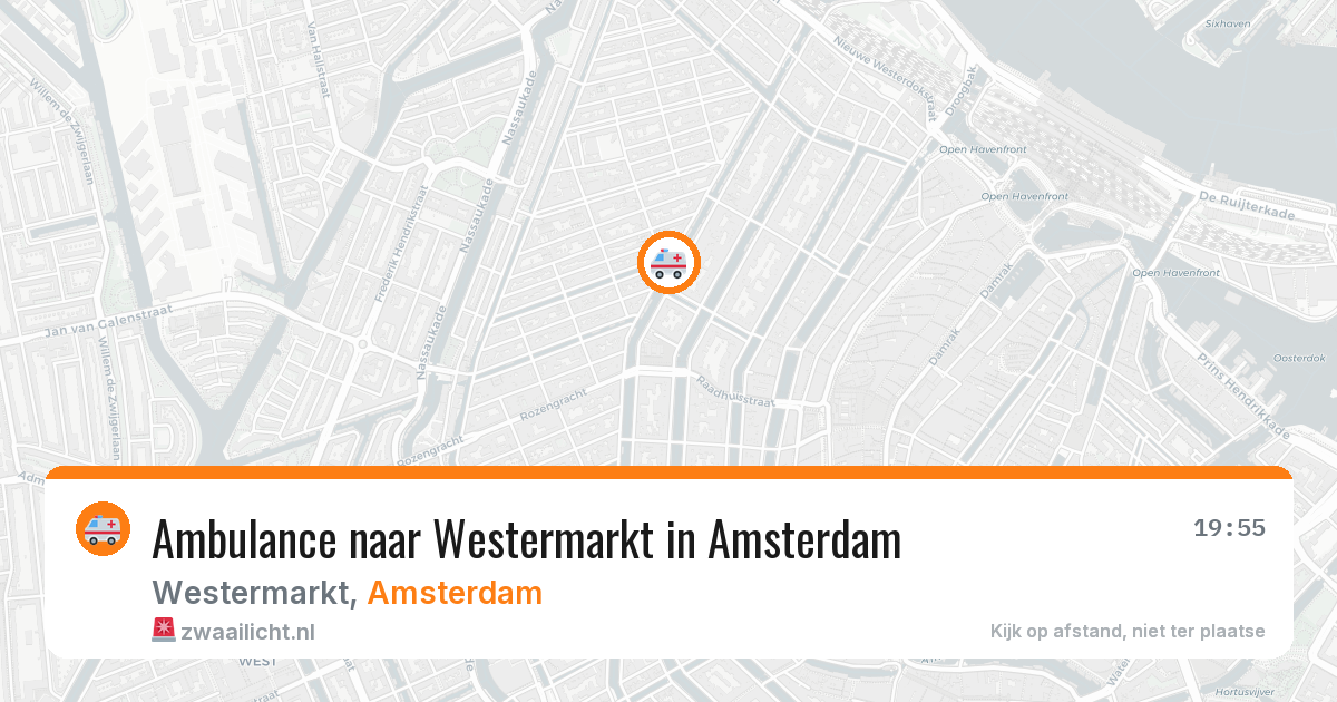 Ambulance naar Westermarkt in Amsterdam — 5 mei 2026