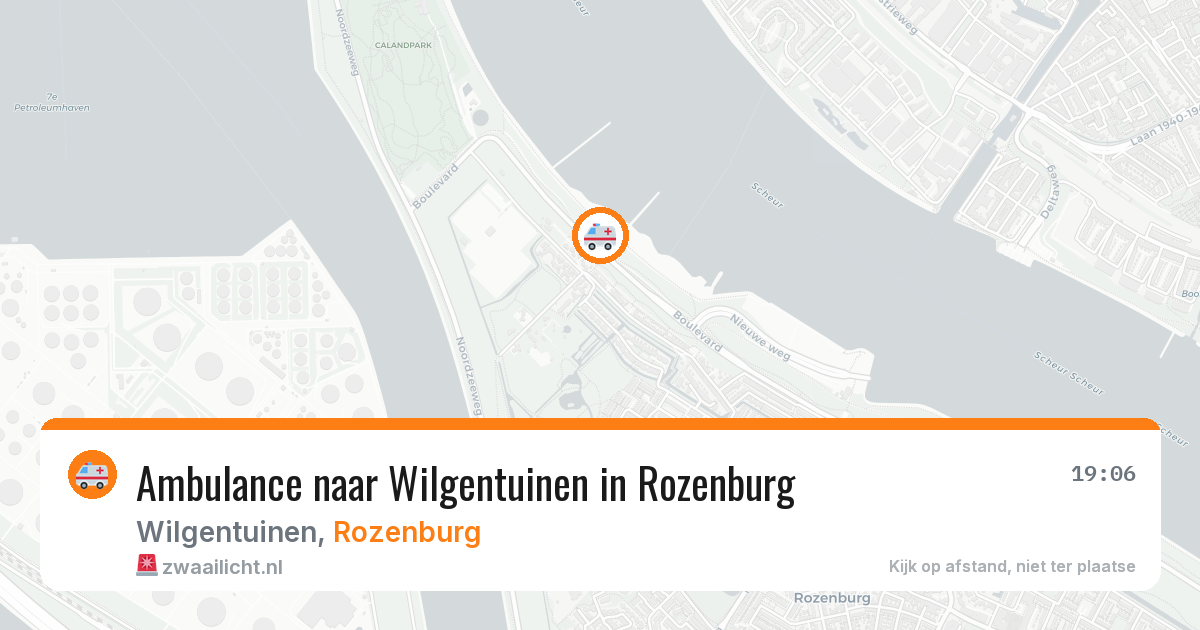 Ambulance naar Wilgentuinen in Rozenburg — 21 jun 2026