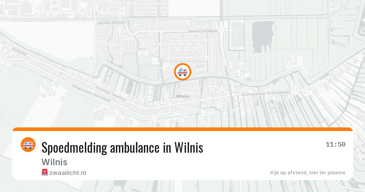 Spoedmelding ambulance in Wilnis — 19 mei 2026