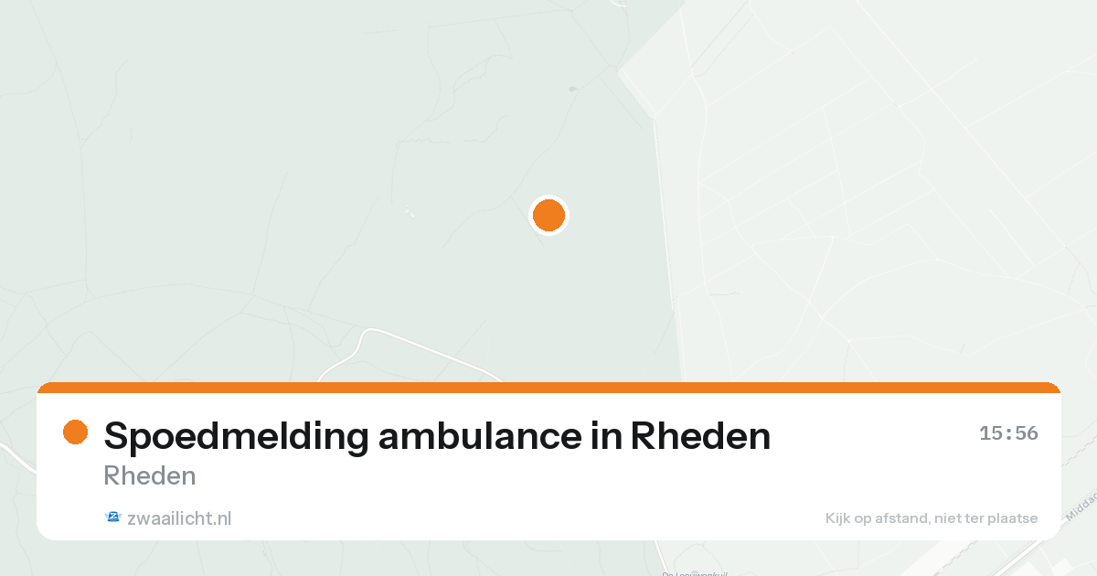 Spoedmelding ambulance in Rheden — 17 aug 2026