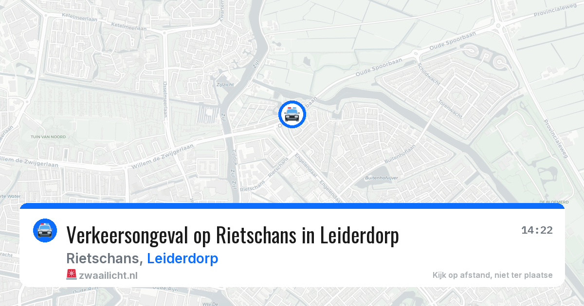 Verkeersongeval op Rietschans in Leiderdorp — 22 mei 2026
