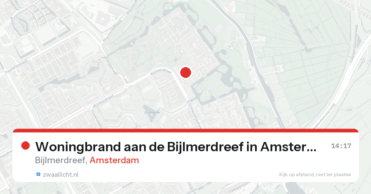 Woningbrand aan de Bijlmerdreef in Amsterdam — 30 jan 2026
