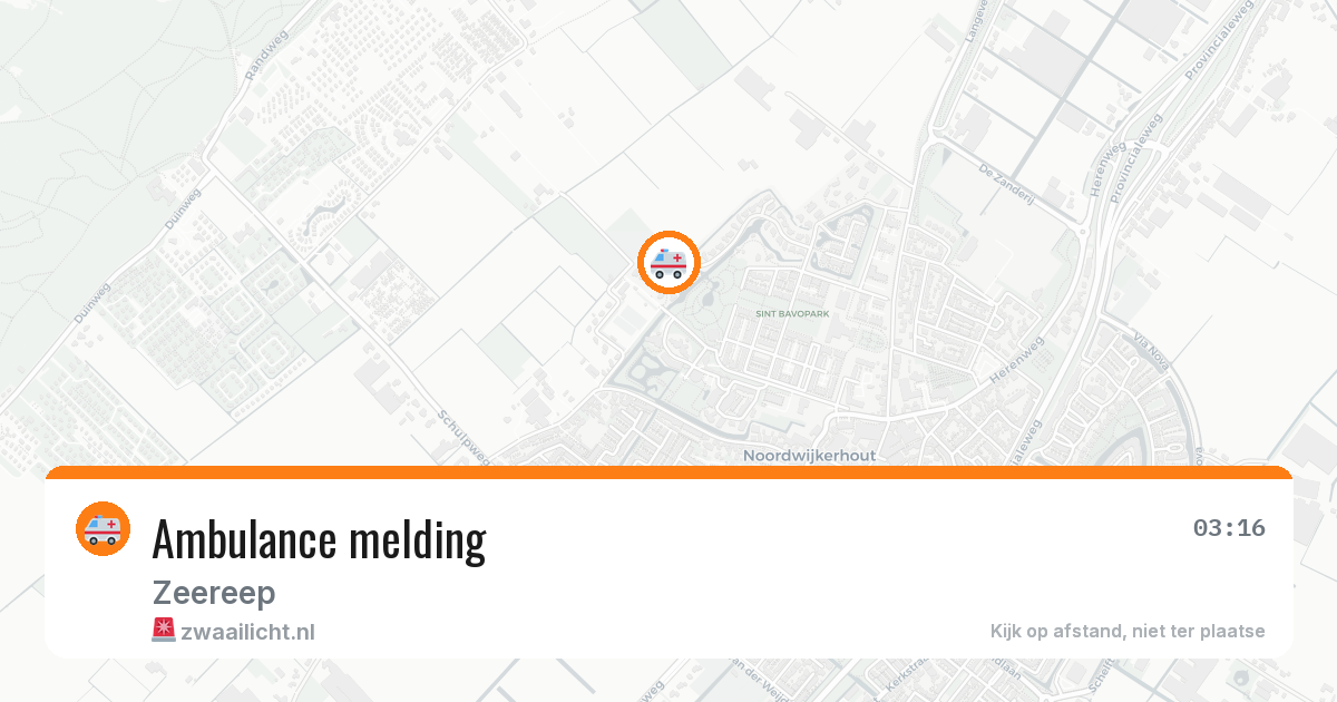 Ambulance melding — 7 aug 2026