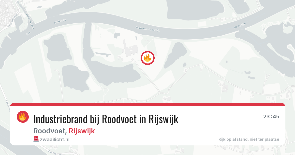 Industriebrand bij Roodvoet in Rijswijk — 24 apr 2026