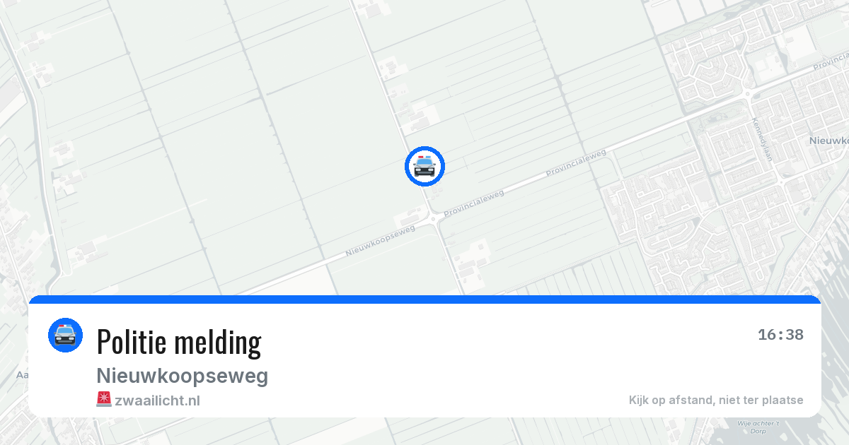 Politie melding — 18 mei 2026