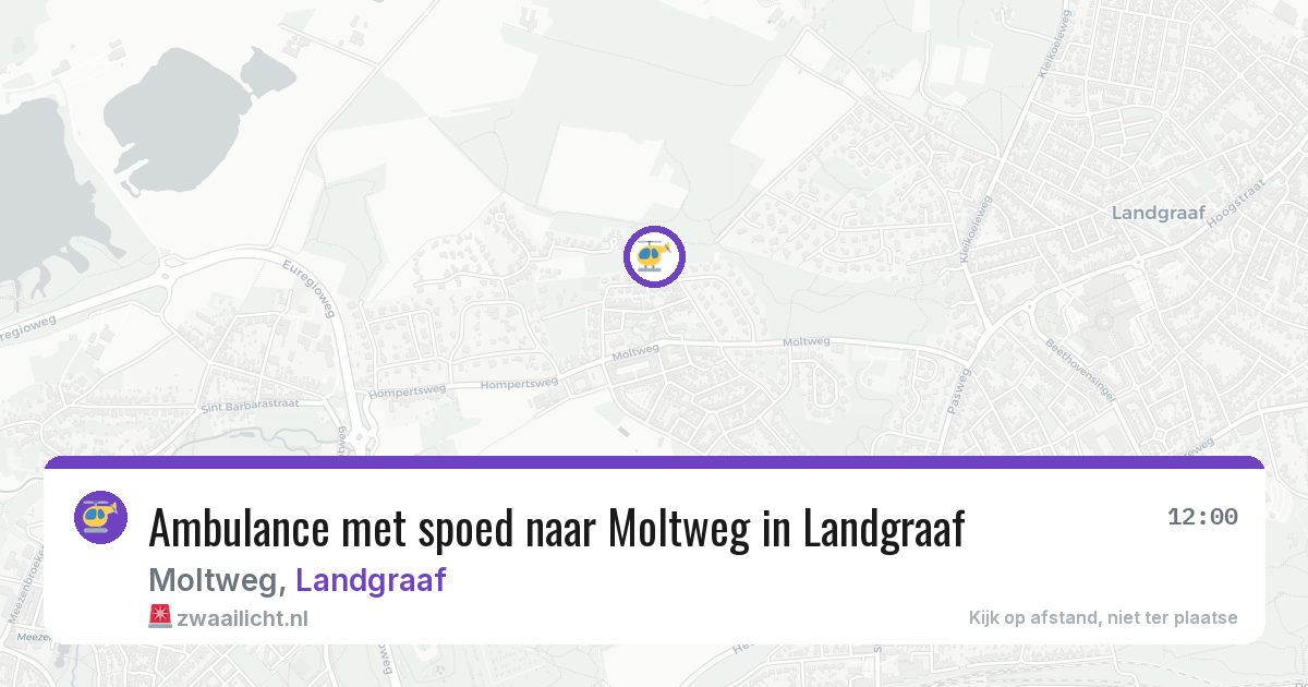 Ambulance met spoed naar Moltweg in Landgraaf — 28 jun 2026