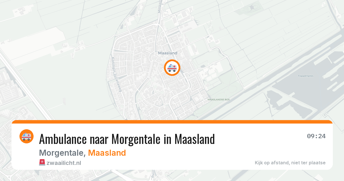 Ambulance naar Morgentale in Maasland — 25 jun 2026