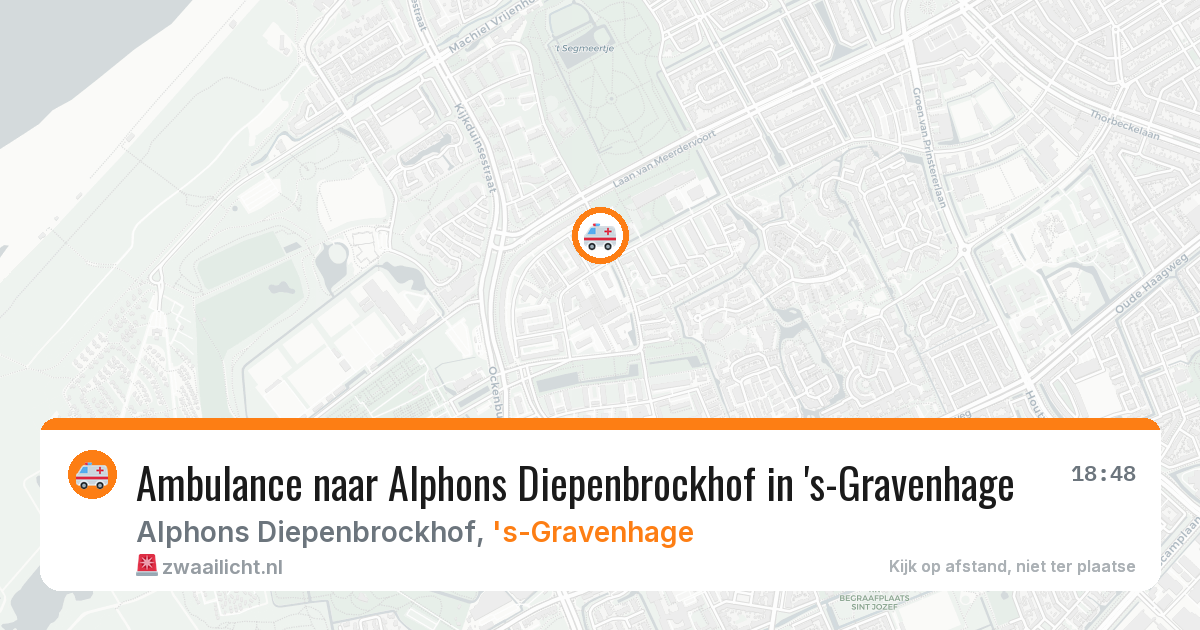 Ambulance naar Alphons Diepenbrockhof in 's-Gravenhage — 8 feb 2026