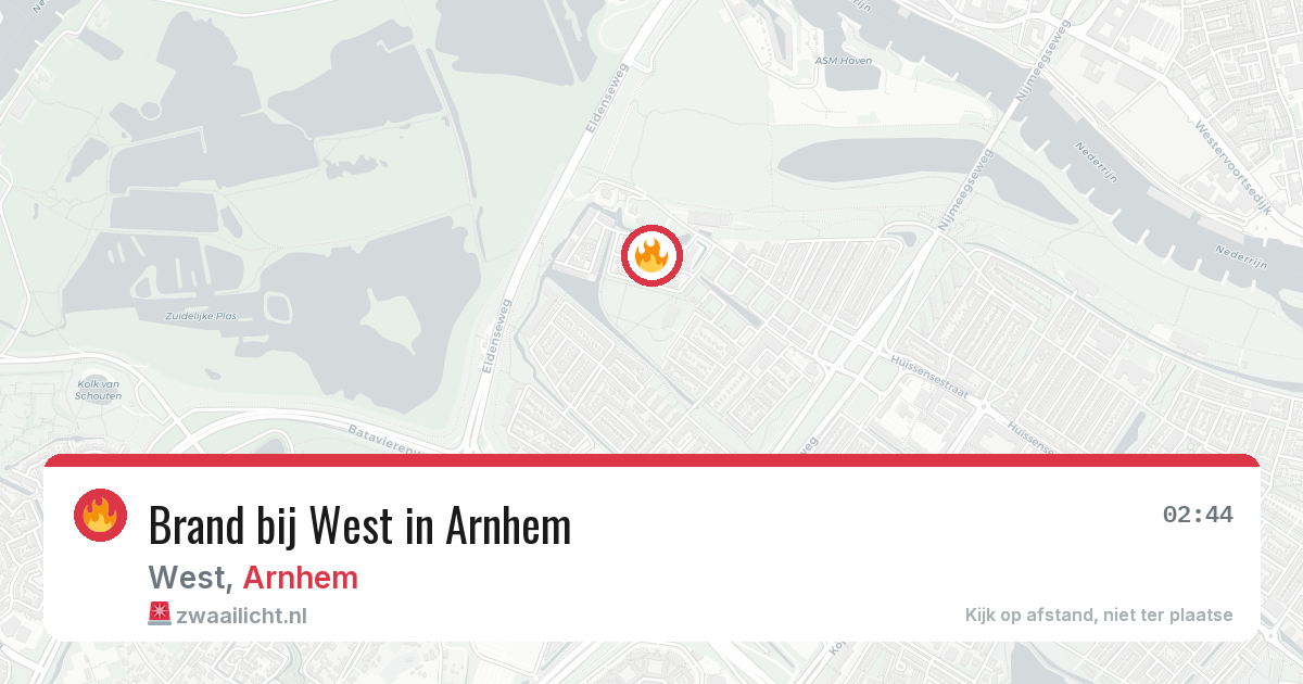 Brand bij West in Arnhem — 9 jun 2026
