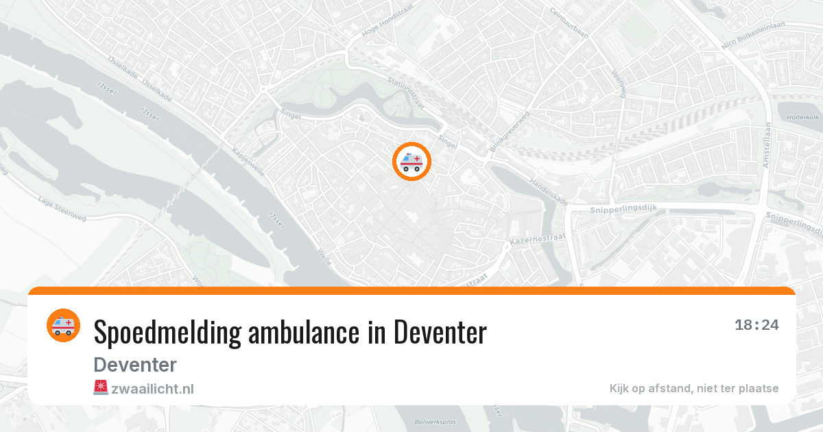 Spoedmelding ambulance in Deventer — 6 apr 2026