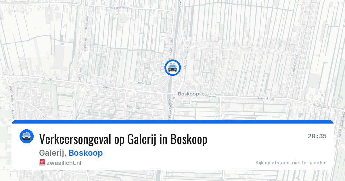 Verkeersongeval op Galerij in Boskoop — 30 mei 2026