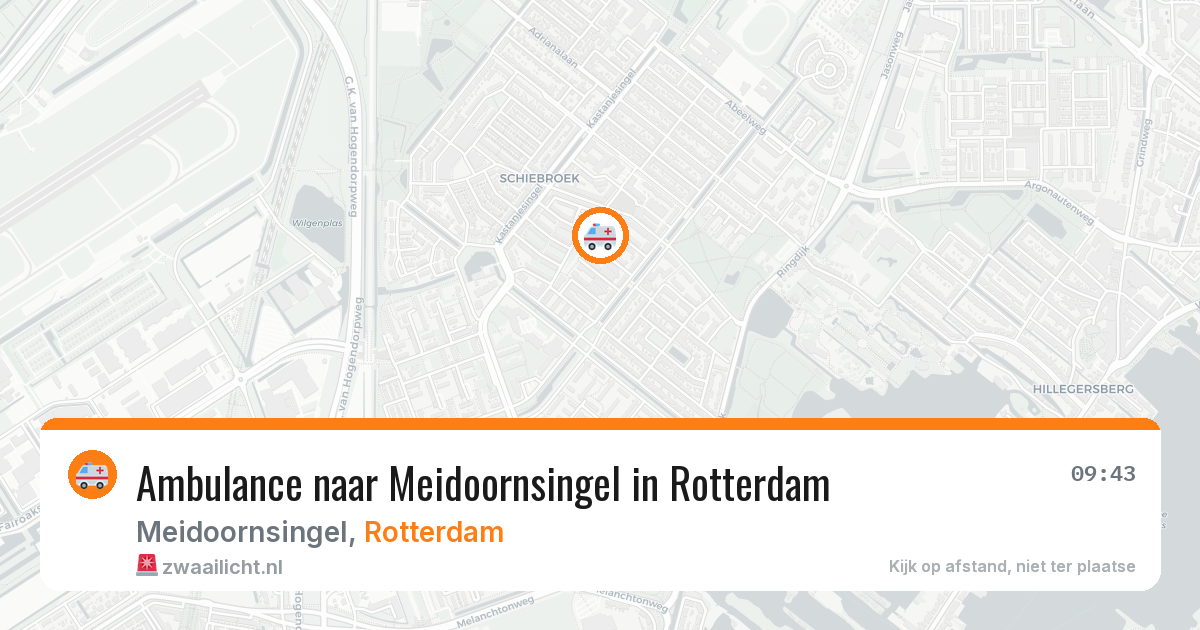 Ambulance naar Meidoornsingel in Rotterdam — 13 aug 2026
