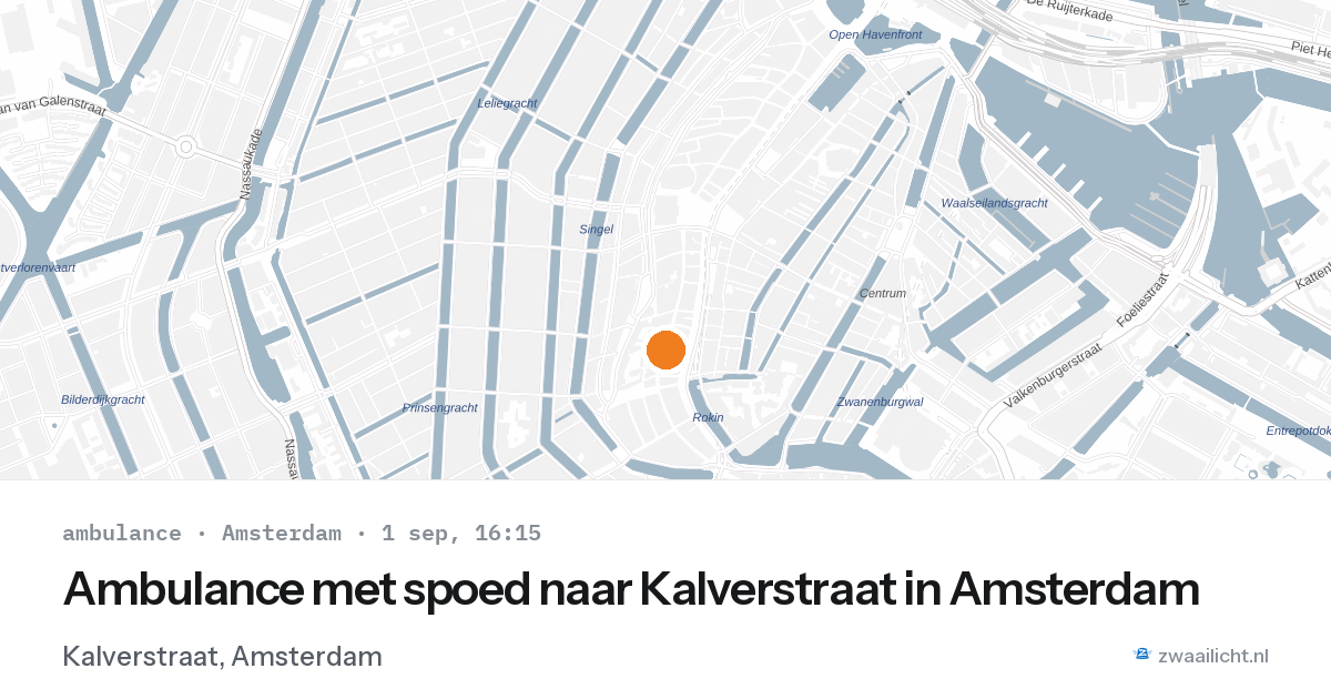 Ambulance met spoed naar Kalverstraat in Amsterdam — 1 sep 2026