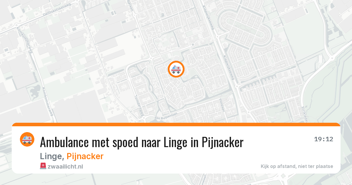 Ambulance met spoed naar Linge in Pijnacker — 14 mei 2026