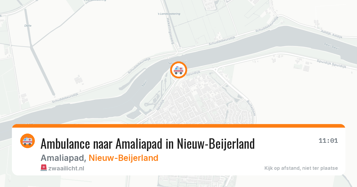 Ambulance naar Amaliapad in Nieuw-Beijerland — 2 jul 2026
