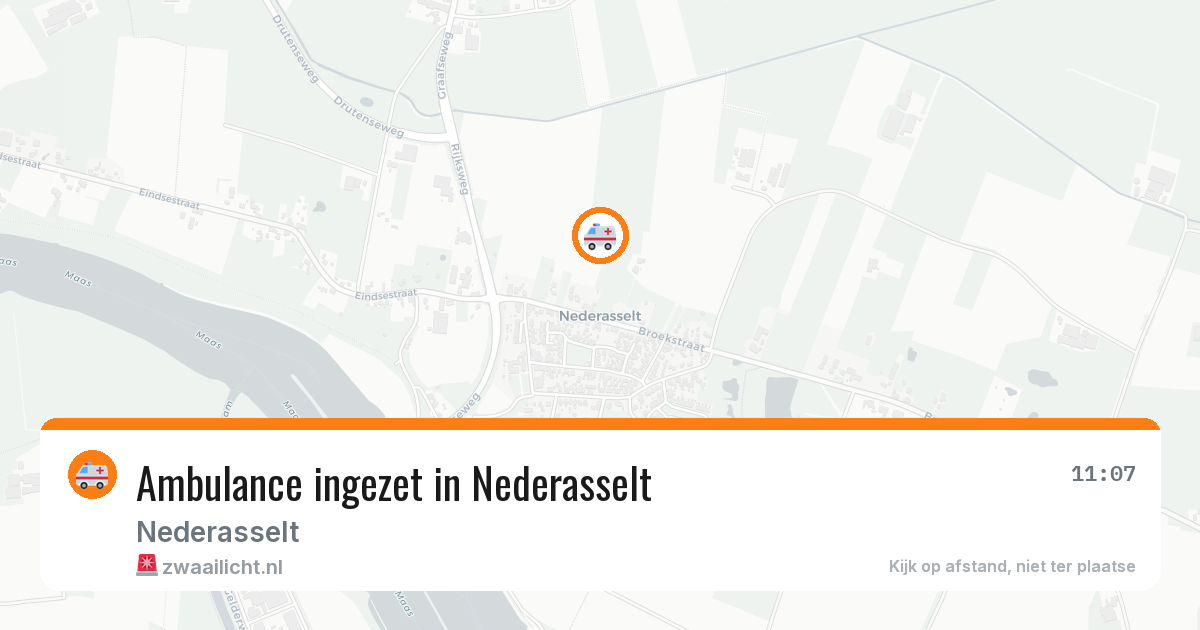 Ambulance ingezet in Nederasselt — 30 mei 2026