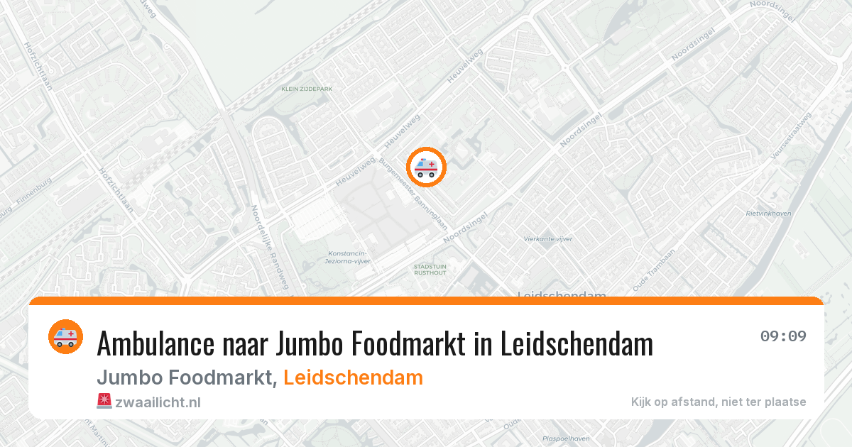 Ambulance naar Jumbo Foodmarkt in Leidschendam — 31 mrt 2026