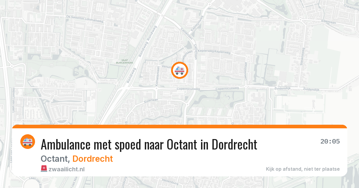 Ambulance met spoed naar Octant in Dordrecht — 25 mrt 2026