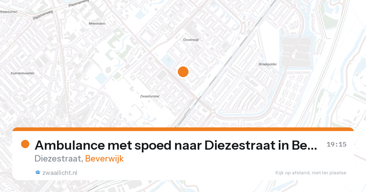 Ambulance met spoed naar Diezestraat in Beverwijk — 28 aug 2026