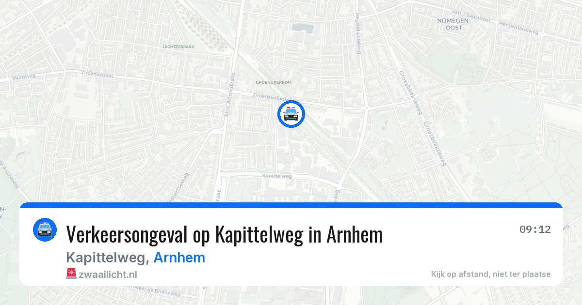 Verkeersongeval op Kapittelweg in Arnhem — 3 mrt 2026