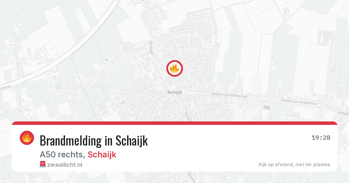 Brandmelding in Schaijk — 7 jun 2026