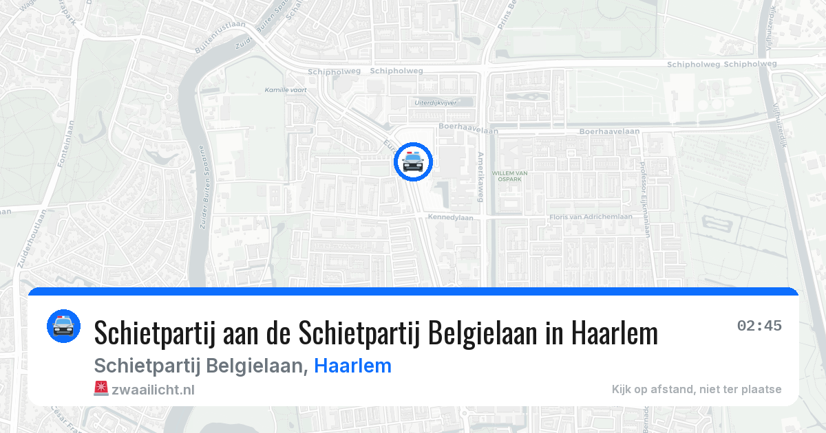 Schietpartij aan de Schietpartij Belgielaan in Haarlem — 7 mei 2026