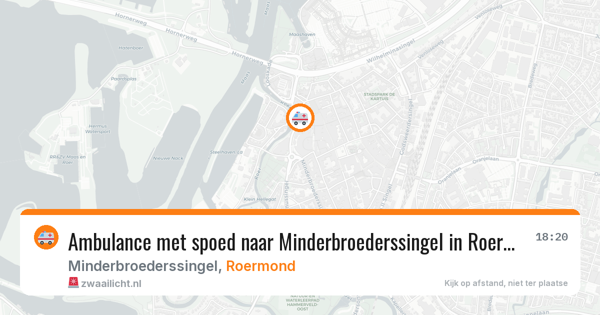 Ambulance met spoed naar Minderbroederssingel in Roermond — 29 jan 2026