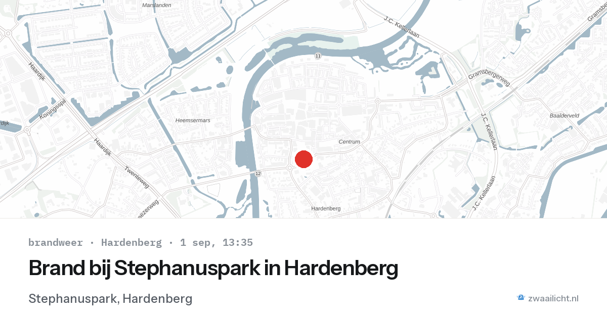 Brand bij Stephanuspark in Hardenberg — 1 sep 2026