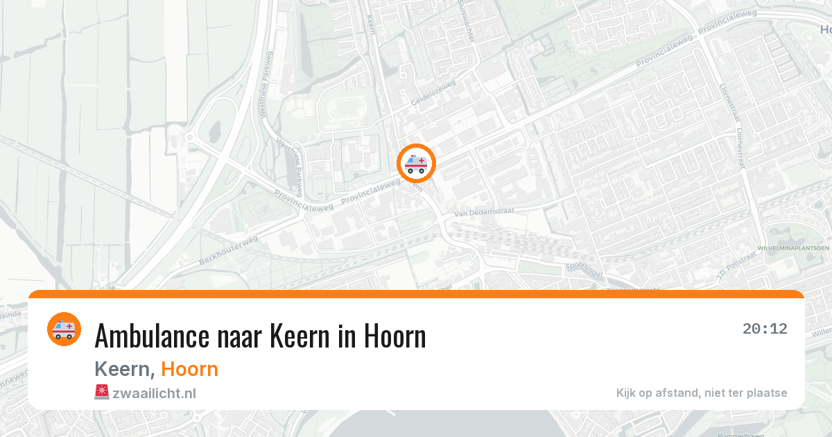 Ambulance naar Keern in Hoorn — 2 jul 2026