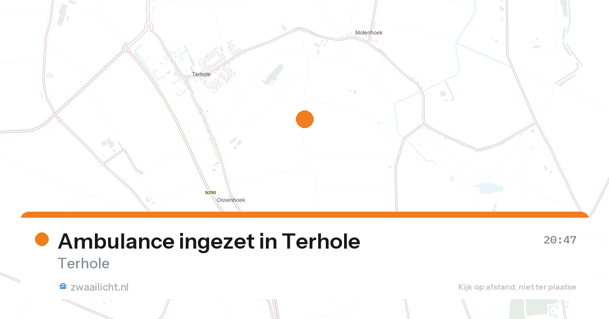 Ambulance ingezet in Terhole — 10 aug 2026