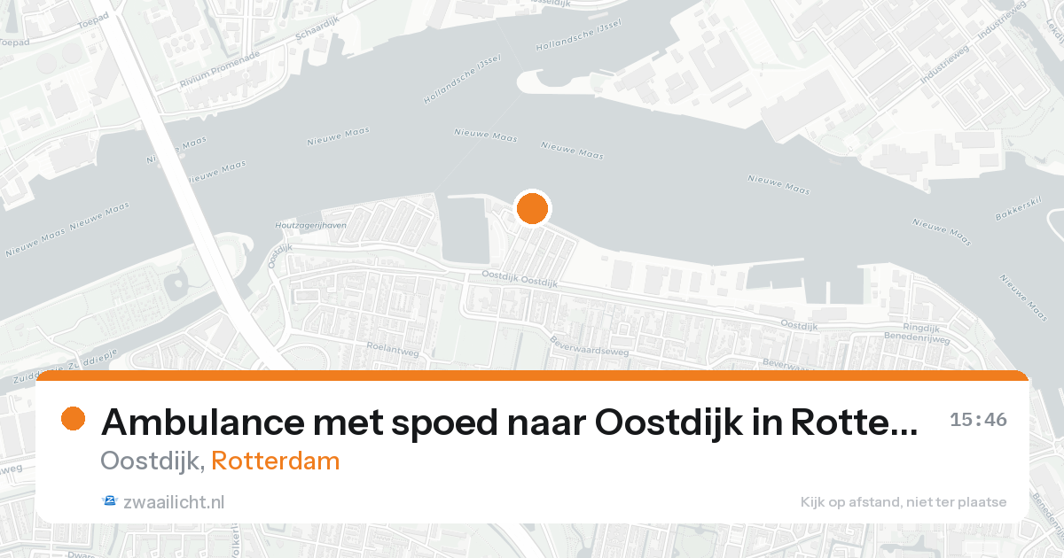 Ambulance met spoed naar Oostdijk in Rotterdam — 30 jun 2026