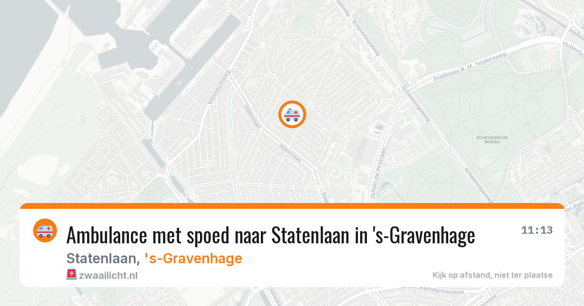 Ambulance met spoed naar Statenlaan in 's-Gravenhage — 29 jan 2026