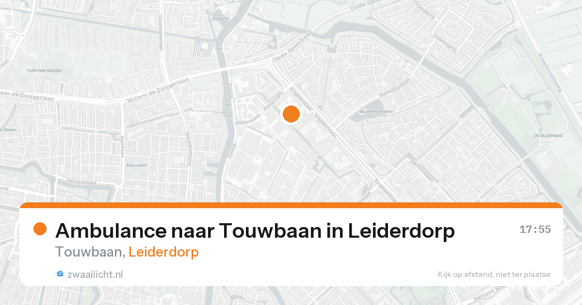 Ambulance naar Touwbaan in Leiderdorp — 14 aug 2026