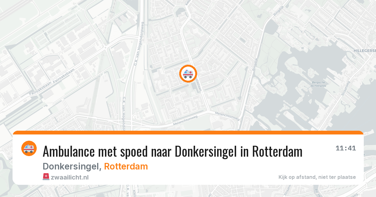 Ambulance met spoed naar Donkersingel in Rotterdam — 10 aug 2026