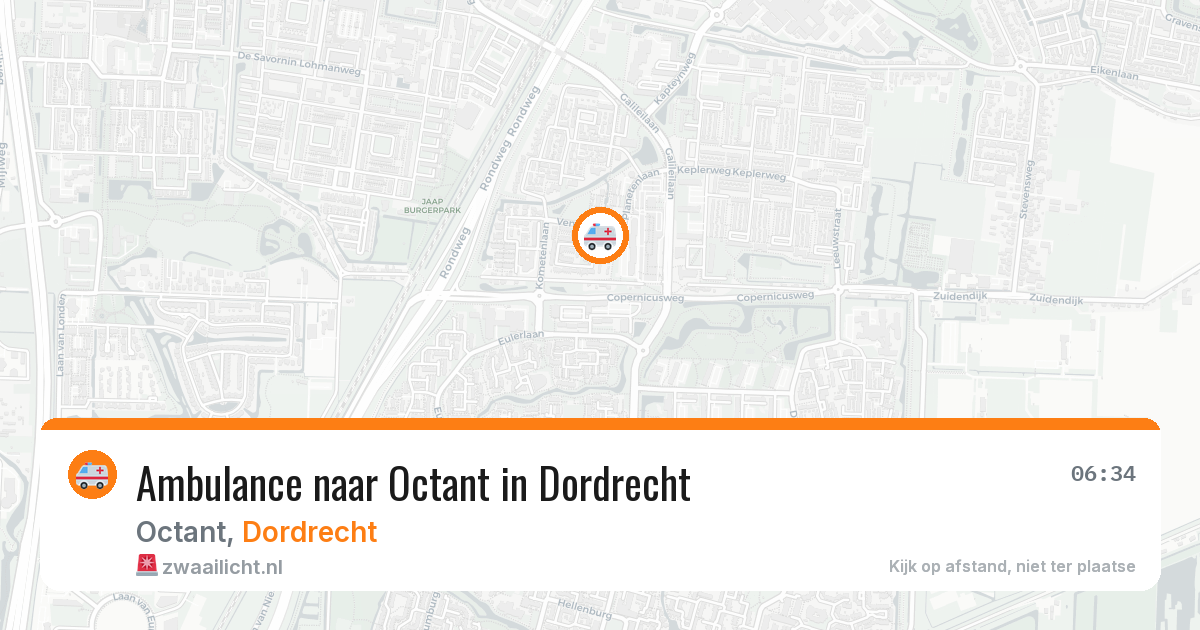 Ambulance naar Octant in Dordrecht — 12 aug 2026