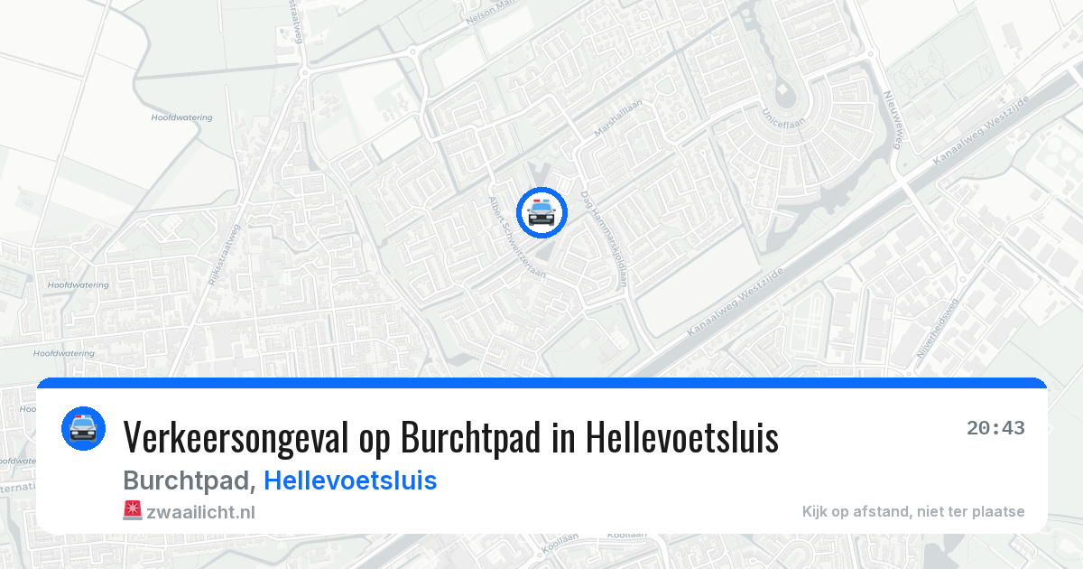 Verkeersongeval op Burchtpad in Hellevoetsluis — 7 jun 2026