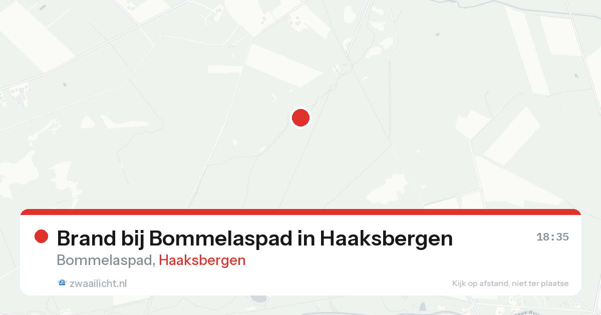 Brand bij Bommelaspad in Haaksbergen — 16 aug 2026